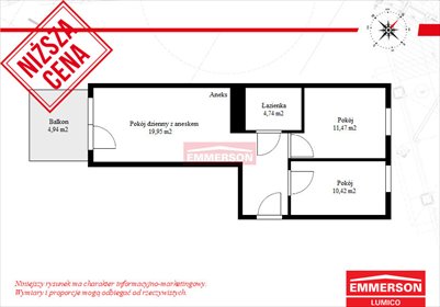 mieszkanie na sprzedaż 55m2 mieszkanie Kraków, Podgórze