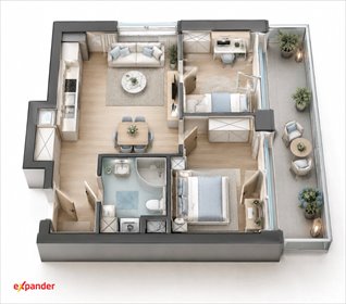 Mieszkanie 39,57 m² w Poznaniu - zapraszam mieszkanie Poznań, Umultowo, Maków Polnych