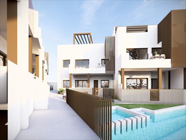 Na sprzedaż nowoczesny bungalow 82 m² z solarium i basenem dom Alicante, Costa Blanca