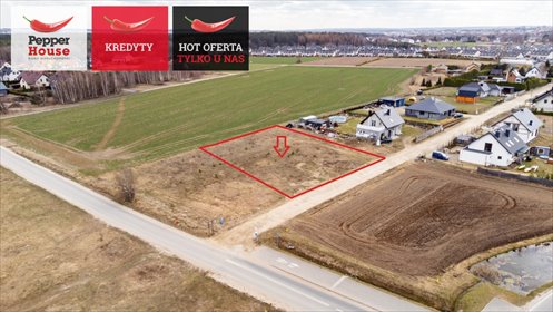 działka na sprzedaż 1299m2 działka Borowiec, Perłowa