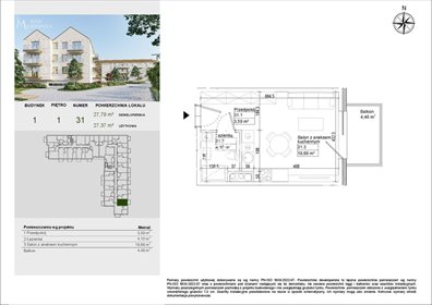 mieszkanie na sprzedaż 27m2 mieszkanie Osielsko, Aleja Adama Mickiewicza