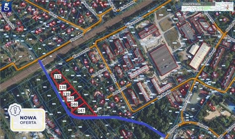 działka na sprzedaż 2200m2 działka Milanówek, Warszawska