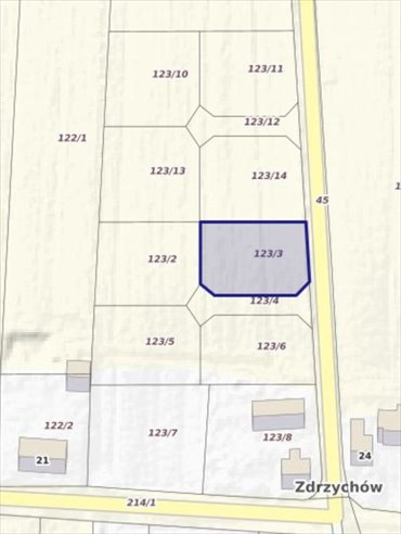 Działka 983 m² w Zdrzychowie – idealna pod dom z ogrodem działka Zdrzychów