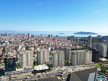 Nowoczesny 87 m² apartament z basenem i widokiem na morze mieszkanie Cevizli, Cevizli, Maltepe, Stambuł