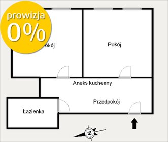 Klimatyczne 2 pokoje z potencjałem na Ołbinie mieszkanie Wrocław, Ołbin, Ołbin, Stefana Żeromskiego