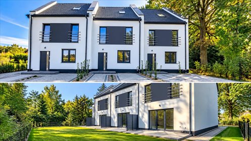 Nowoczesny dom 150 m² z ogrodem i garażem w Rogowie Sobóckim. dom Rogów Sobócki, Tymiankowa