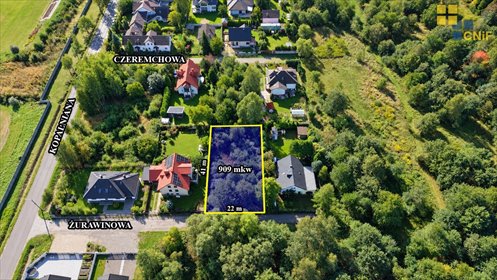 Do sprzedania działka budowlana 909 m² w Częstochowie działka Częstochowa, Dźbów