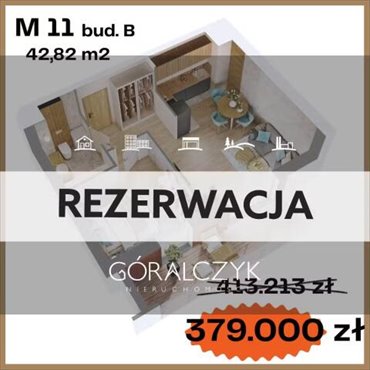 Nowoczesne 2-pokojowe mieszkanie z dużym balkonem polecam mieszkanie Ostrów Mazowiecka, płk. Dyplomowanego Ludwika Bociańskiego