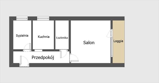 2-pokojowe mieszkanie 35,3 m² na Śródmieściu Warszawy - duże możliwości aranżacyjne mieszkanie Warszawa, Śródmieście, Franciszkańska