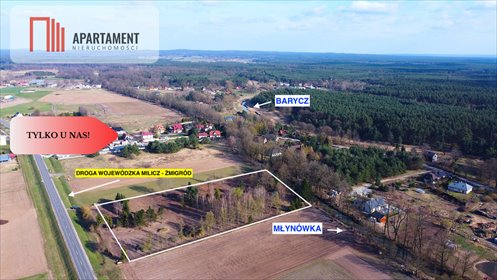 działka na sprzedaż 1233m2 działka Sułów, Żmigrodzka