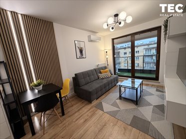 Nowoczesny 39 m² apartament - balkon, klimatyzacja, pełne wyposażenie mieszkanie Kraków, Krowodrza, Aleja Kijowska