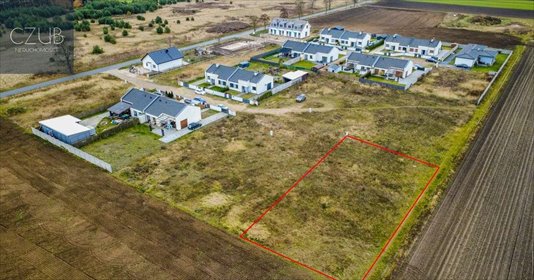 działka na sprzedaż 1077m2 działka Rusiborek