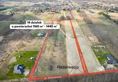 działka na sprzedaż 1160m2 działka Łysiec