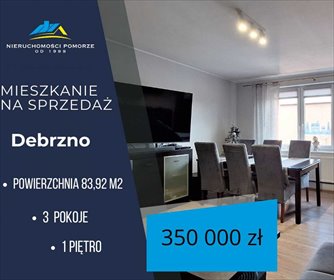 mieszkanie na sprzedaż 84m2 mieszkanie Debrzno