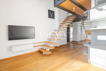 Unikatowy loft 70 m2, 2 pokoje, klimatyzacja, top floor mieszkanie Warszawa, Mokotów, Rakowiecka