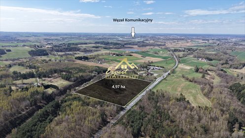 Teren inwestycyjny 5 ha przy DK16, warunki zabudowy - polecam! działka Idzbark