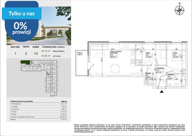 Zapraszam do mieszkania 62,85 m² na Aleji Mickiewicza mieszkanie Osielsko, Aleja Adama Mickiewicza
