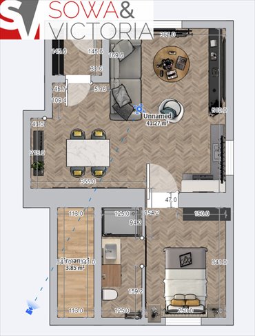 Na sprzedaż funkcjonalne mieszkanie 42 m² z pełną dokumentacją mieszkanie Mieroszów