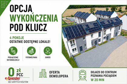 Nowoczesny dom 4 pok. z fotowoltaiką i ogródkiem dom Kostrzyn, Półwiejska