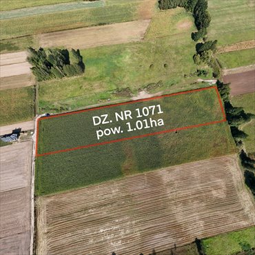 Przestronna działka z możliwością budowy domu i ogrodem działka Rębków, Polna