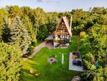 Polecam dom rekreacyjny 120 m² w Nartach z tarasami i ogrodem dom Narty
