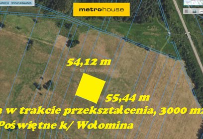Polecam działkę 3000 m² w spokojnej okolicy Helenowa działka Helenów