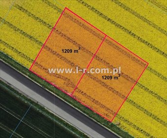 działka na sprzedaż 1209m2 działka Cyprzanów