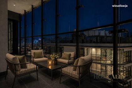 Nowoczesny apartament 99,72 m² z panoramicznym widokiem na Warszawę mieszkanie Warszawa, Wola, Marcina Kasprzaka