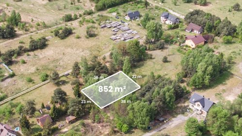 Działka budowlana 852 m² w spokojnym Ryczówku, idealna pod dom działka Ryczówek, Laski