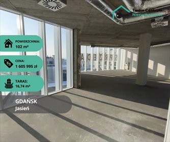 Przestronny lokal 102 m² z tarasem na Jasieniu - zapraszam lokal użytkowy Gdańsk, Jasień