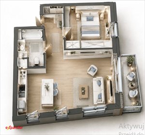 Nowoczesne 2-pokojowe mieszkanie 46,45 m² z balkonem polecam! mieszkanie Poznań, Naramowice, Naramowicka
