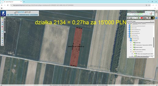 działka na sprzedaż 2700m2 działka Złotniki