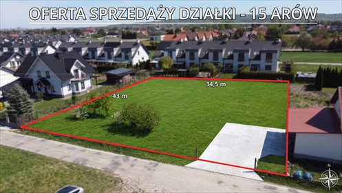 Działka pod dom jednorodzinny w Rzeszowie, 15 arów działka Rzeszów