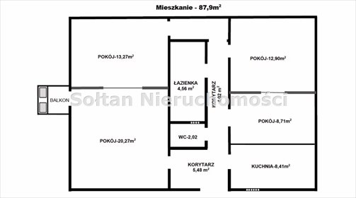 Przestronne 4-pokojowe mieszkanie blisko metra i parku mieszkanie Warszawa, Mokotów, Służew nad Dolinką, Jana Sebastiana Bacha