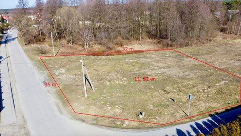 działka na sprzedaż 1132m2 działka Hucisko