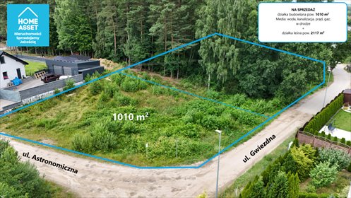 Na sprzedaż działka 3 127 m² z lasem w Gościcinie działka Gościcino, Gwiezdna