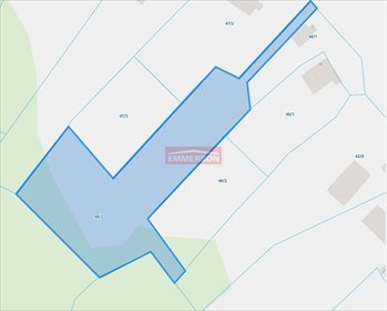 Działka bud.-rolna z widokiem na las, media, 3610 m2 działka Olszowice