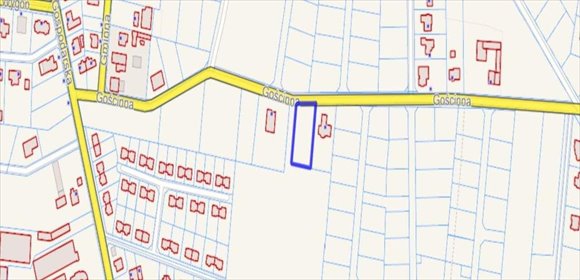 działka na sprzedaż 1596m2 działka Poznań, Spławie, ul. Gościnna