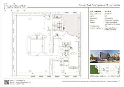 lokal użytkowy na wynajem 352m2 lokal użytkowy Kraków, Podgórze, Przemysłowa