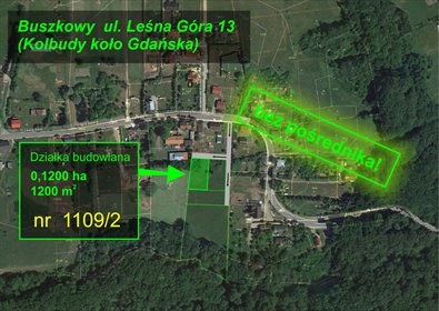 działka na sprzedaż 1200m2 działka Buszkowy, Buszkowy, Leśna Góra