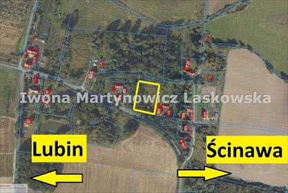 Działka budowlana 30 arów z mediami, blisko Ścinawy działka Dąbrowa Dolna, Dąbrowa Środkowa