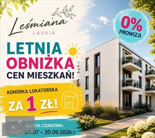 Na sprzedaż nowoczesne 4-pokojowe mieszkanie z prywatnym ogrodem mieszkanie Namysłów, Bolesława Leśmiana