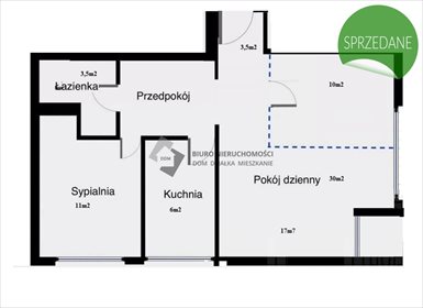 mieszkanie na sprzedaż 53m2 mieszkanie Warszawa, Mokotów, Sadyba, Bernardyńska