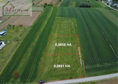 działka na sprzedaż 858m2 działka Głowienka