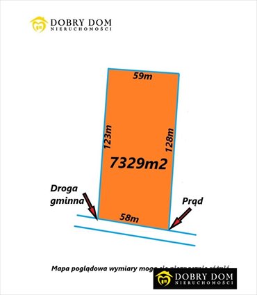 działka na sprzedaż 7329m2 działka Ogrodniczki