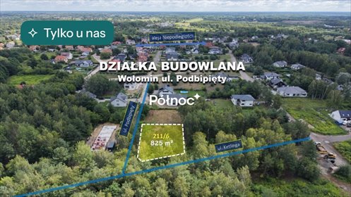 Działka budowlana 825 m² w Wołominie zapraszam działka Wołomin, Podbipięty