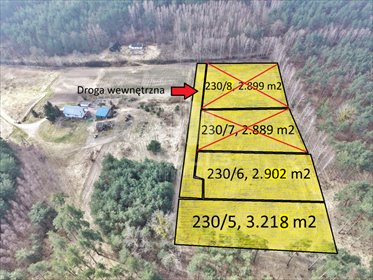 Działki 3000 m² z warunkami zabudowy w Jaźwiskach polecam! działka Jaźwiska