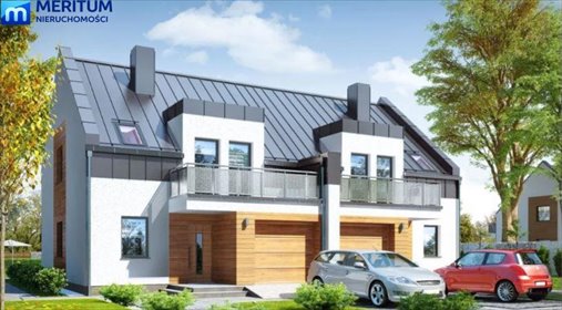 Nowoczesny bliźniak 140m2 w Adamowiznie, garaż, ogród dom Adamowizna