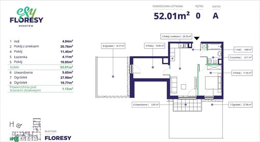 mieszkanie na sprzedaż 52m2 mieszkanie Warszawa, Mokotów, Cybernetyki
