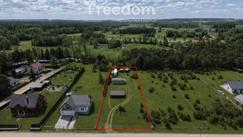 Działka z domkiem i infrastrukturą, Pustki, 2184 m2 działka Pustki